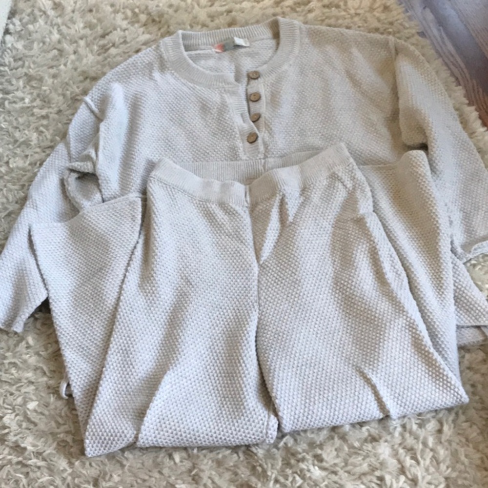 Cozy Sweater and pant set by fp beach